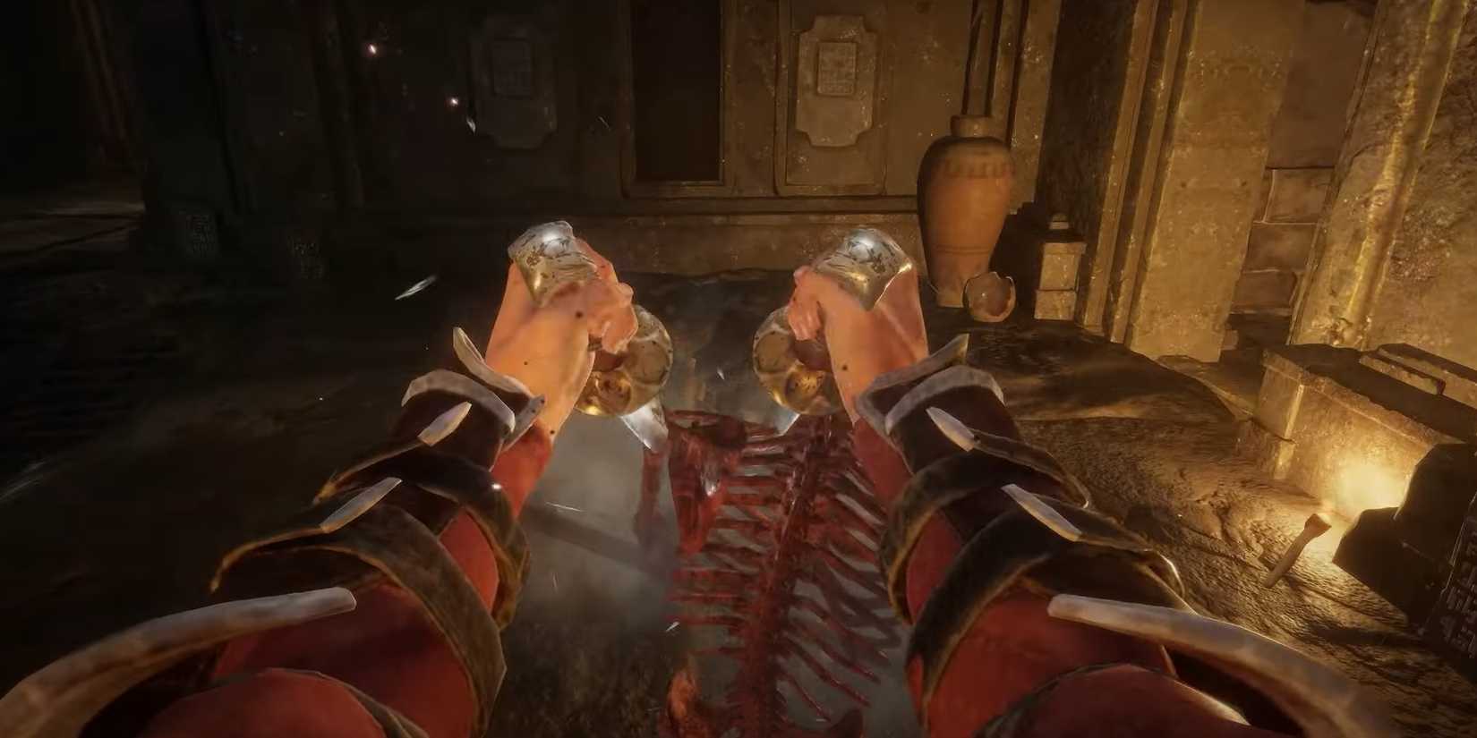 Rogue backstabbing skeleton pve