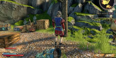 the delusional knight ron rivote speaking a dialogue in borderlands 3