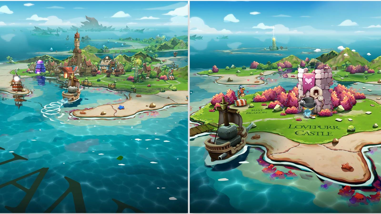 Sailing to Pawt Purvanna and Lovepurr Castle in Cat Quest 3