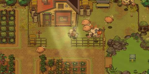 Sam and John in a farm in Eastward Octopia