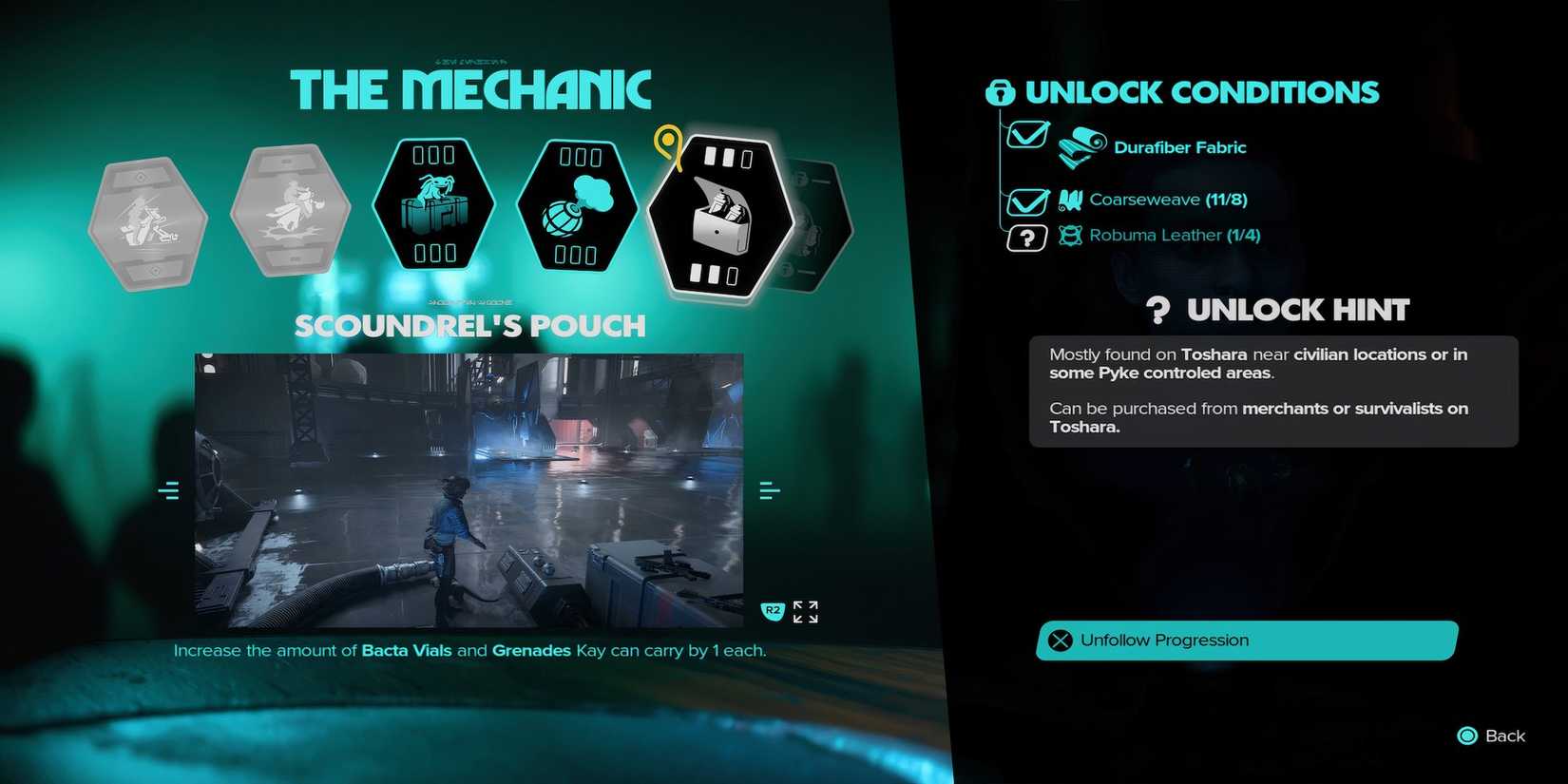 Scoundrel’s Pouch ability in Star Wars Outlaws