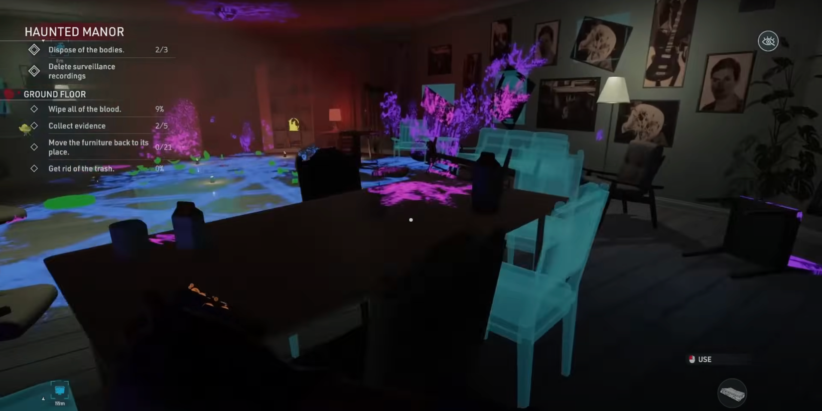 Crime Scene Cleaner furniture scan