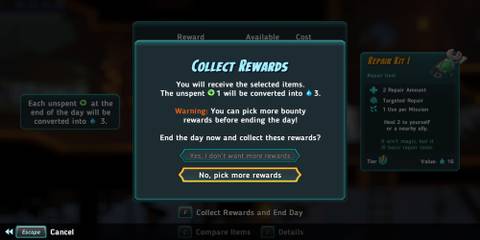 The Reputation To Gallon Trade Menu 