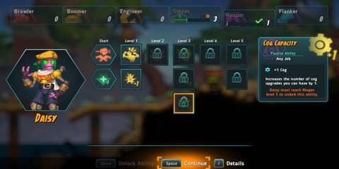 A Locked Cog Capacity Upgrade Skill