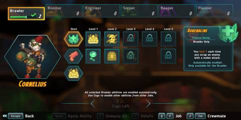 The Adrenaline Option In The Menu 