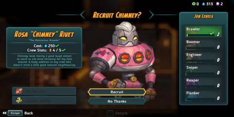 The Crew Member Recruitment Screen 