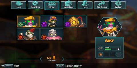 The Crew Members Menu With Five Members