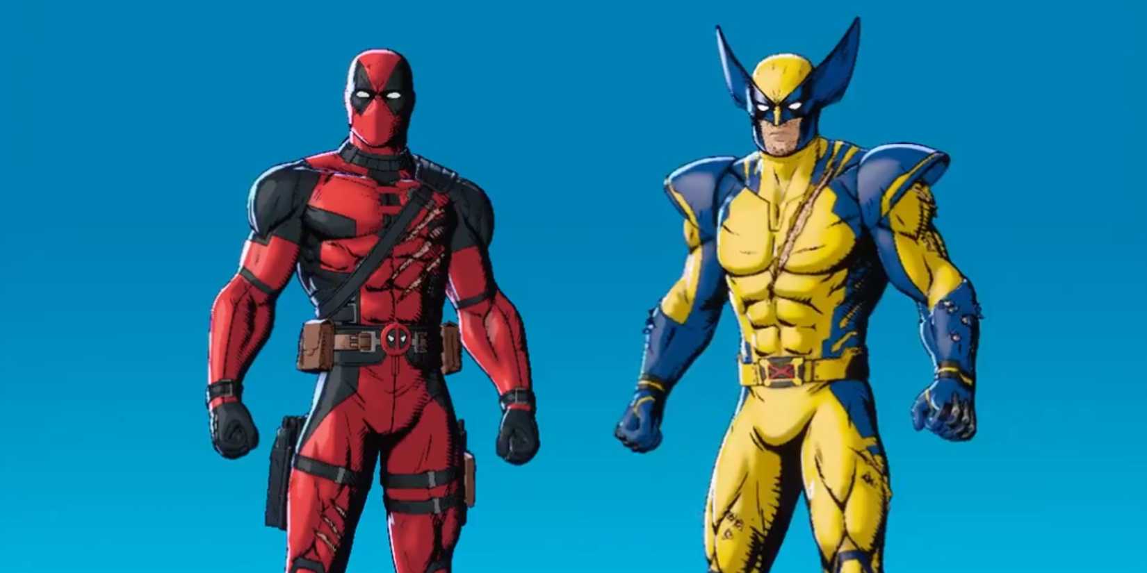 Screenshot of Deadpool and Wolverine in Fortnite