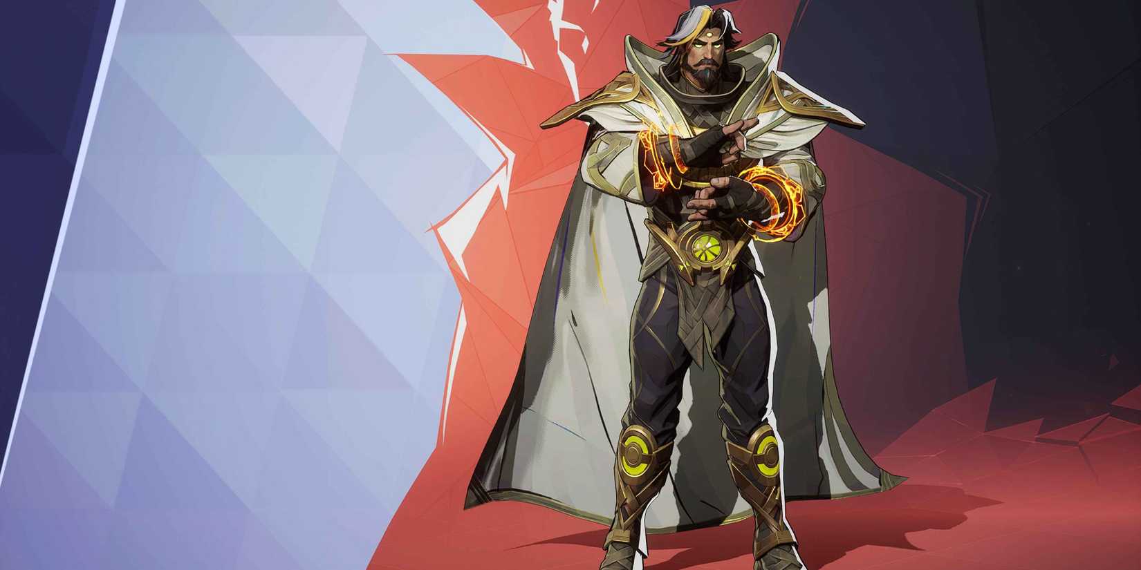 Screenshot of Doctor Strange wearing his God Of Magic skin in Marvel Rivals