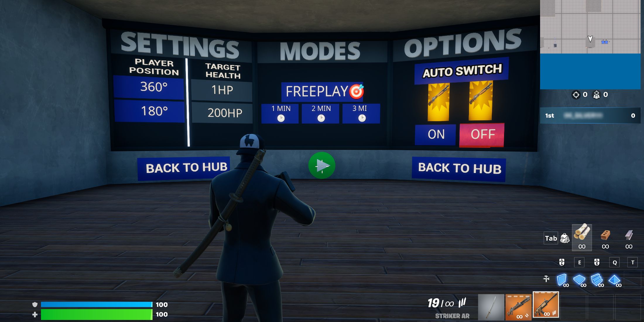 Best Aim Training Map Codes in Fortnite