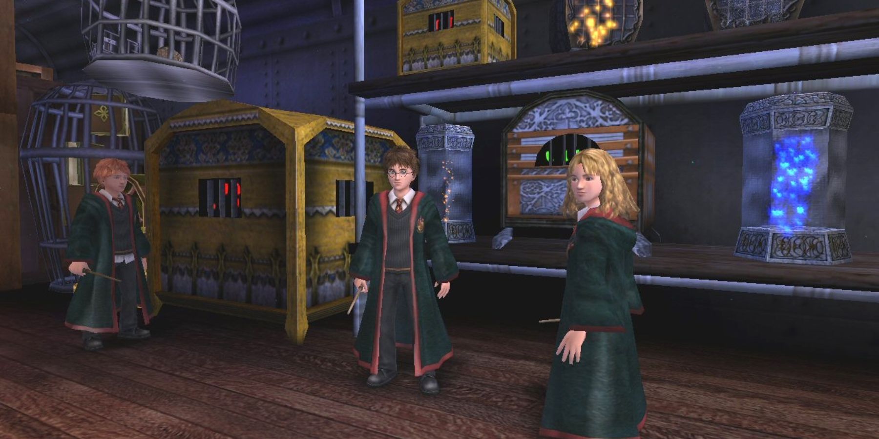 A screenshot from the PS2 game Harry Potter and the Prisoner of Azkaban
