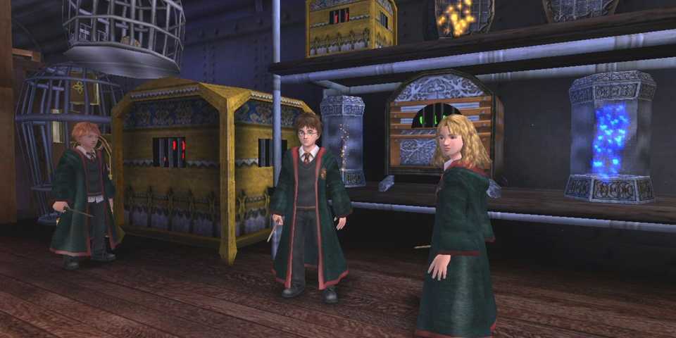 A screenshot from the PS2 game Harry Potter and the Prisoner of Azkaban