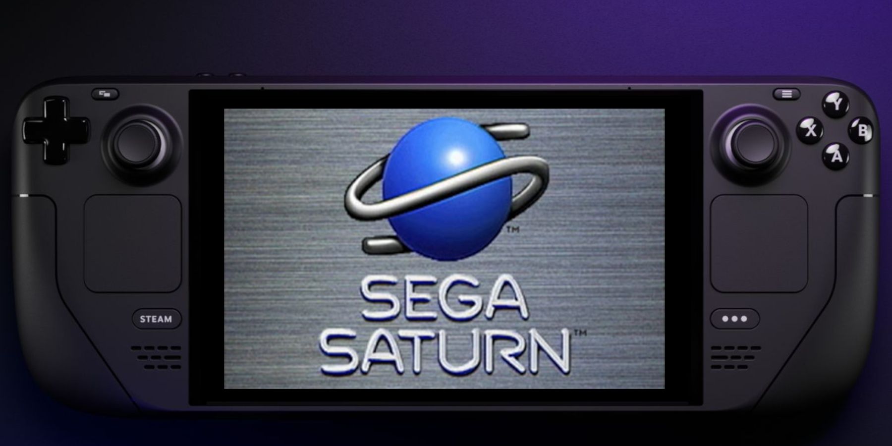 Sega Saturn Logo on the Steam Deck