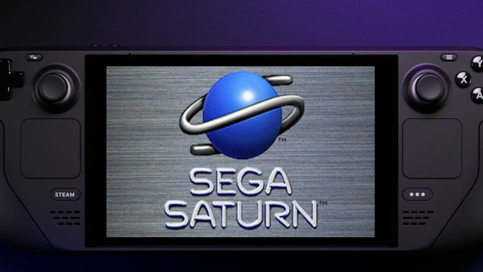 Sega Saturn Logo on the Steam Deck