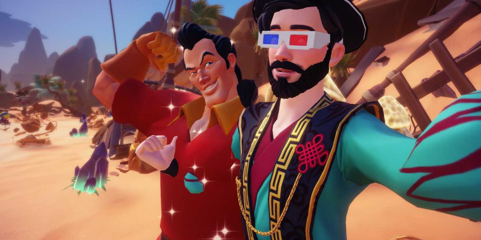 selfie with gaston in glittering dunes ddv