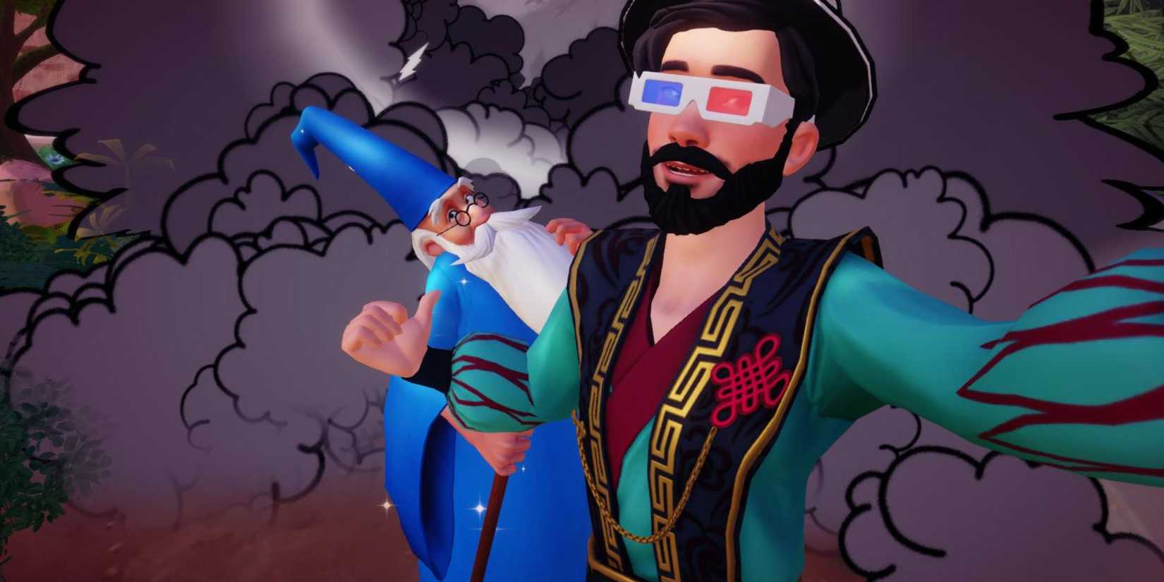 selfie with merlin and time rift dreamlight valley