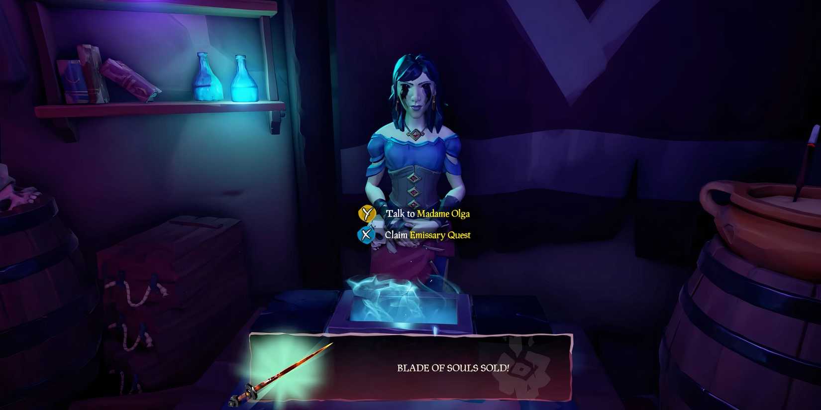 Selling Blade of Souls in Sea of Thieves