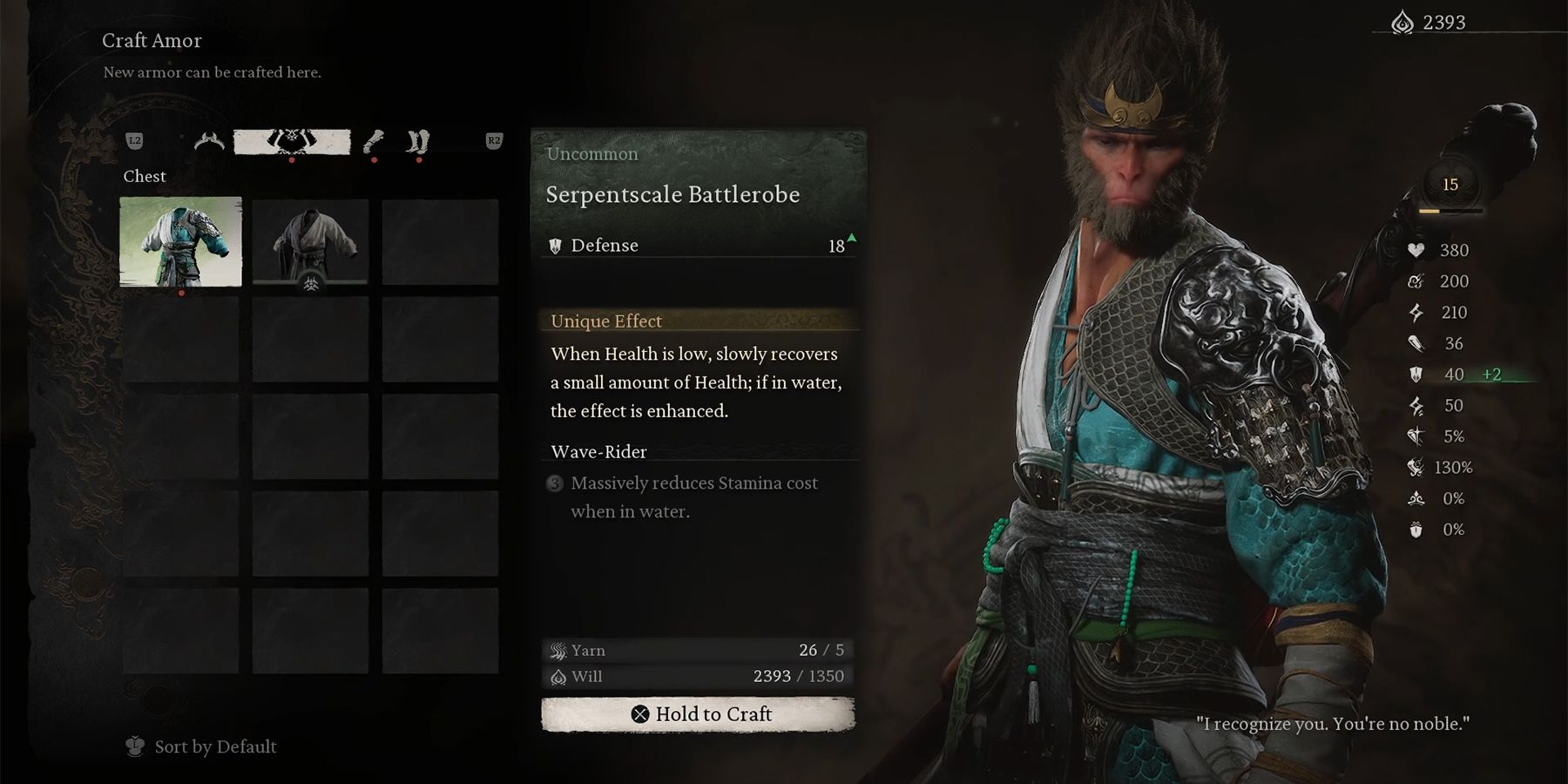 How To Craft Armor In Black Myth: Wukong