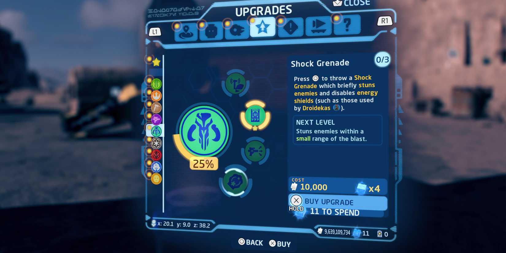 shock grenade upgrade