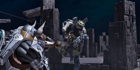 Shooting at Devourer in The First Descendant.