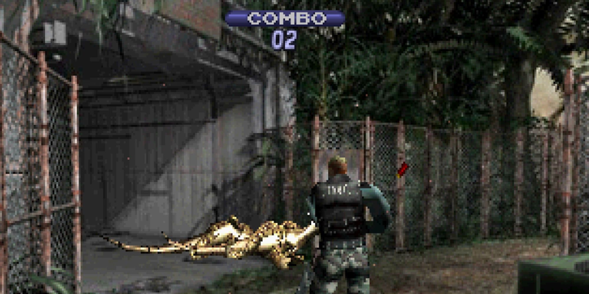 Shooting dinosaurs in Dino Crisis 2