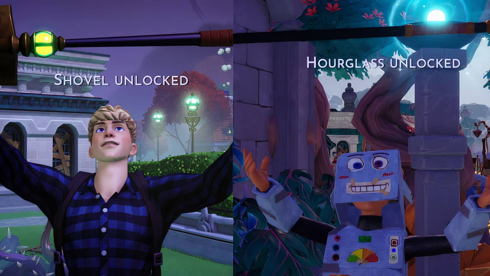 shovel and hourglass tools ddv