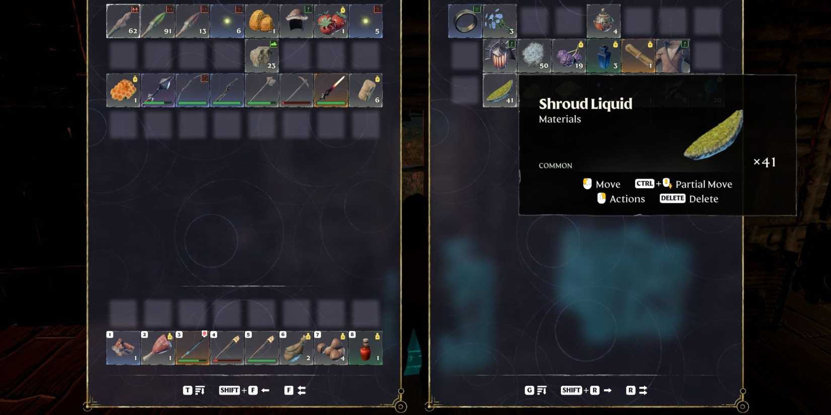 shroud liquid enshrouded