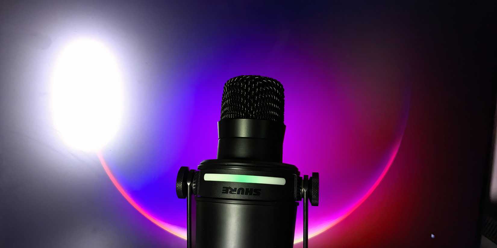 shure MV7+ capsule without pop filter