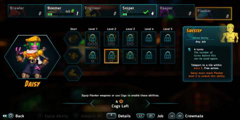 Sidestep skill in SteamWorld Heist 2