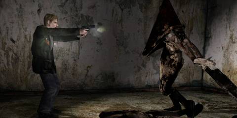 silent hill 2 james fighting pyramid head