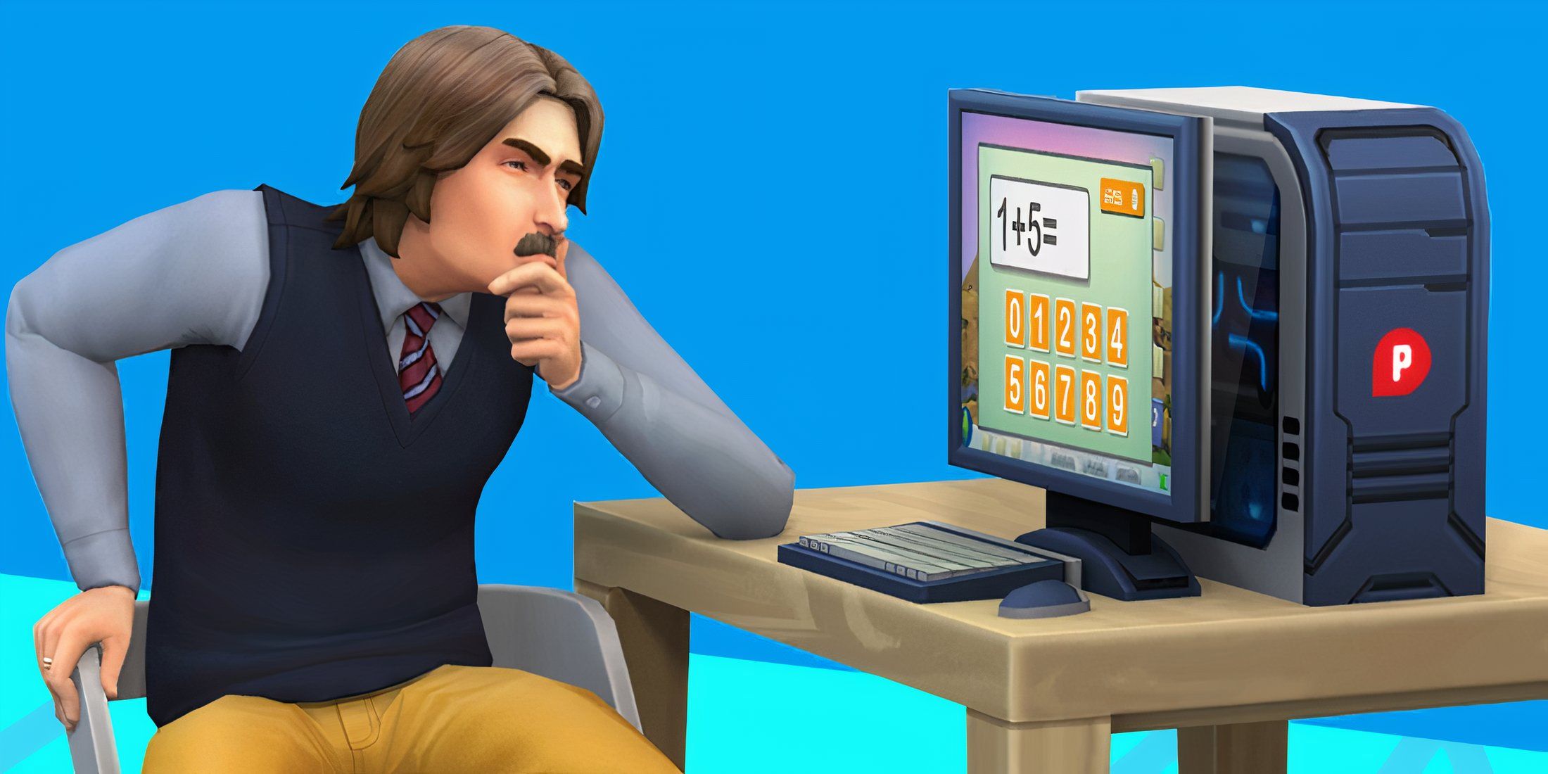 sim using the computer sims 4