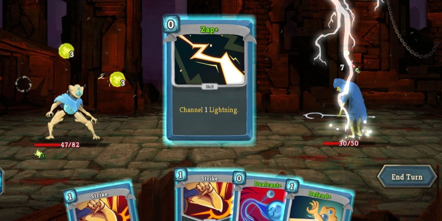 The card battle “Slay the Spire” takes place