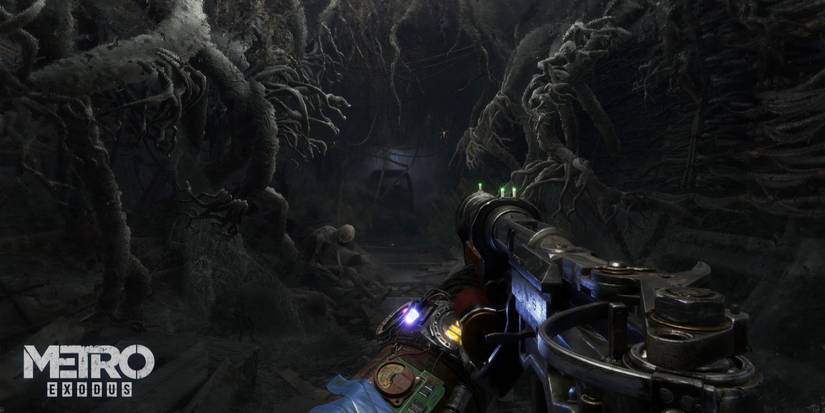 Sneaking Through The Overgrown Metro Tunnels In Metro Exodus