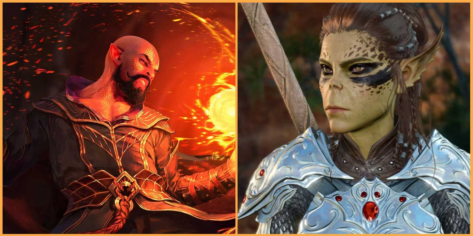 sorcerer and lae'zel in baldurs gate 3