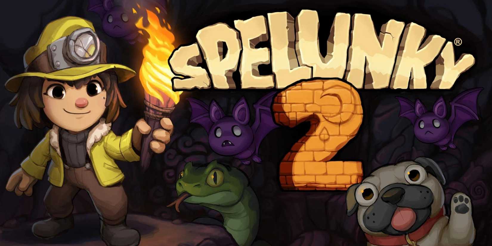 Splash art for Spelunky 2 