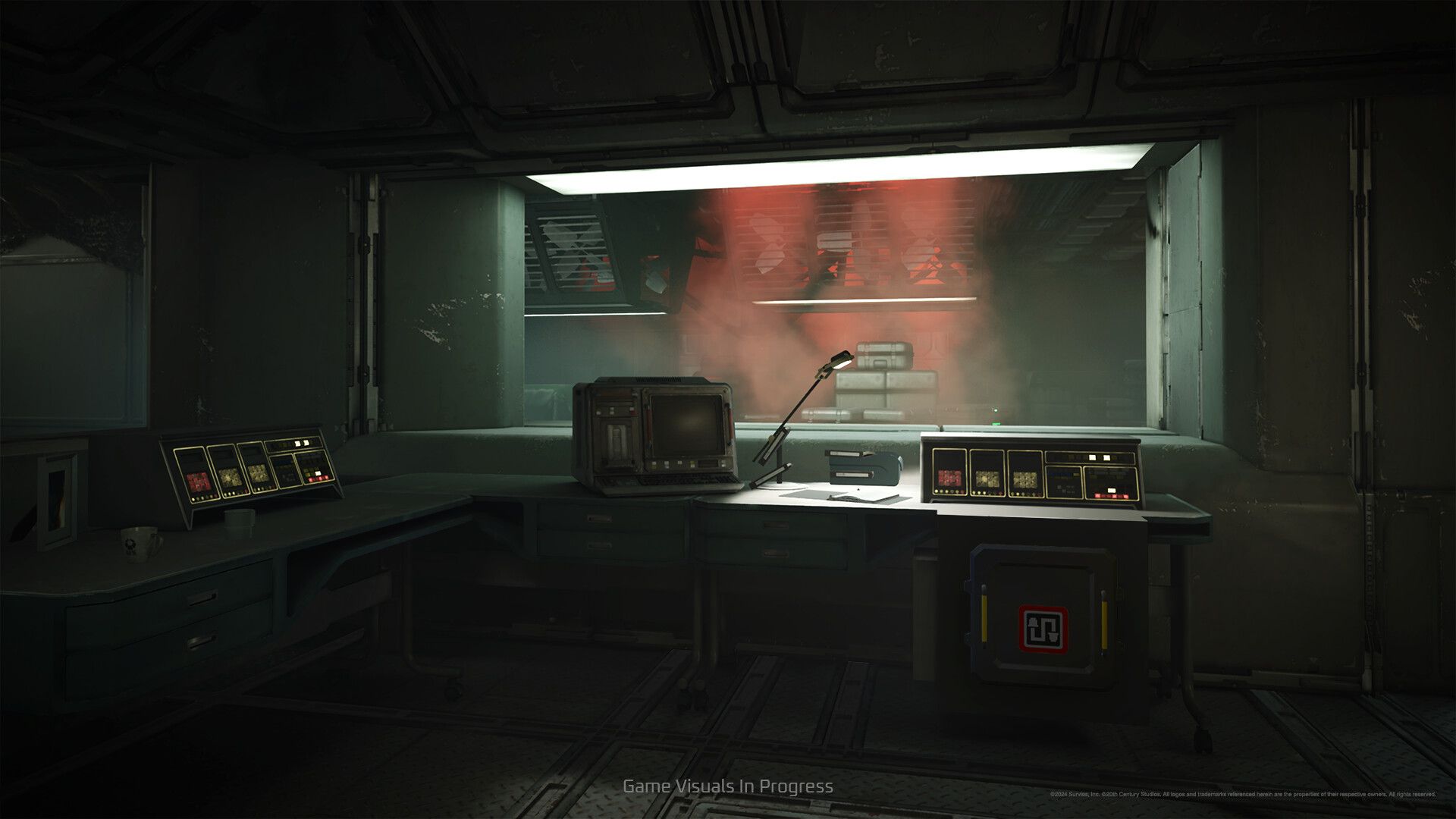 A comms room in Alien: Rogue Incursion