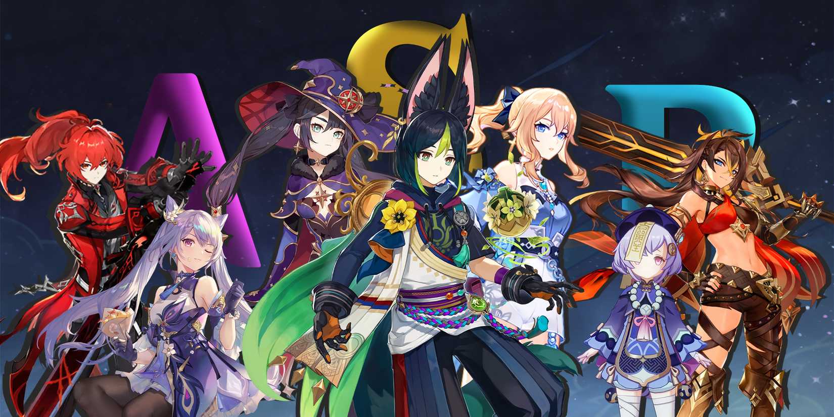 standard banner characters in genshin impact