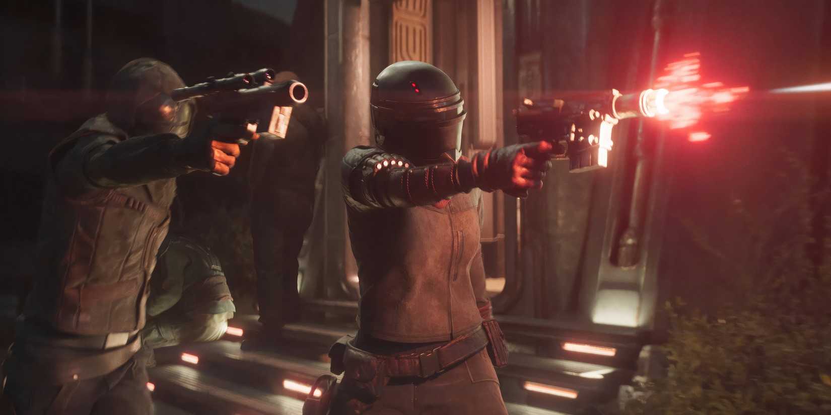 star-wars-outlaws-game-rant-advance-bounty-hunter-firing-blaster