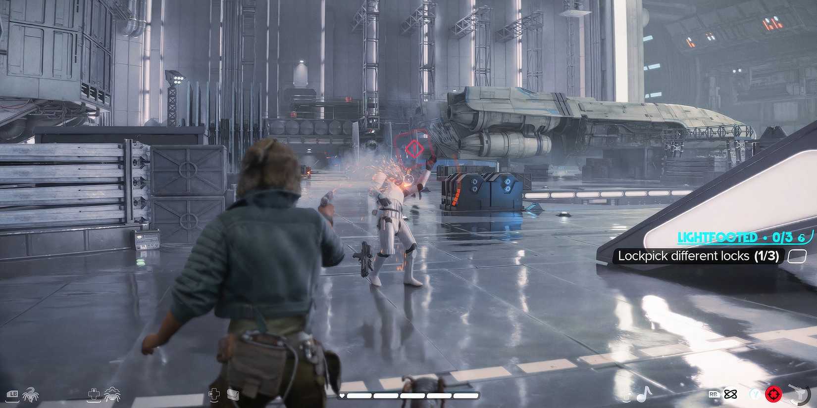 star-wars-outlaws-game-rant-advance-combat-kay-vess-shooting-storm-trooper-1