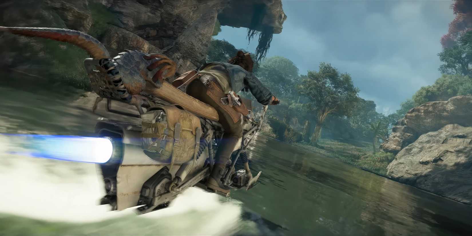 star-wars-outlaws-game-rant-advance-kay-vess-nix-speeder-water