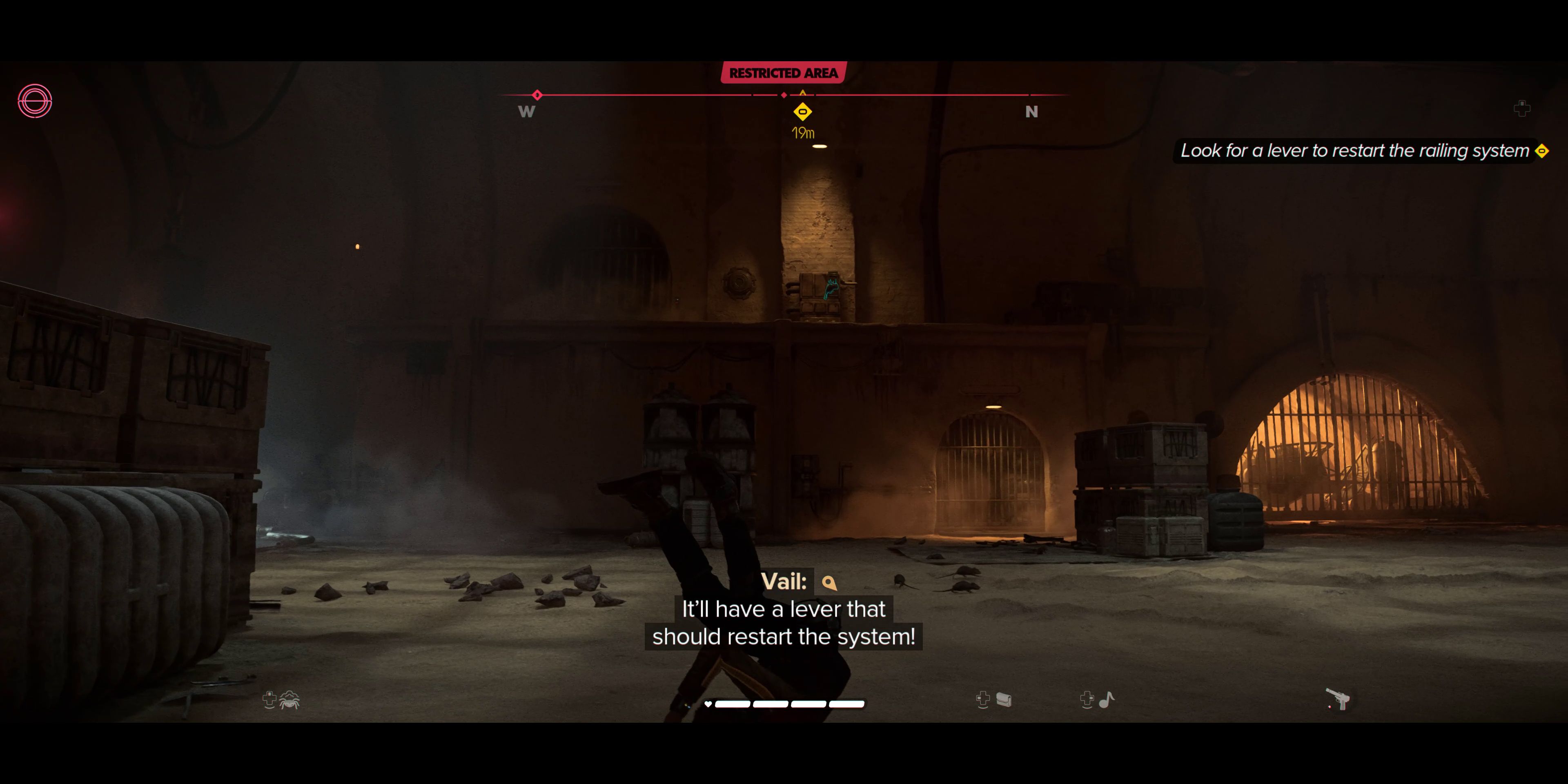 Star Wars Outlaws: Look for a Lever to Restart the Railing System Guide