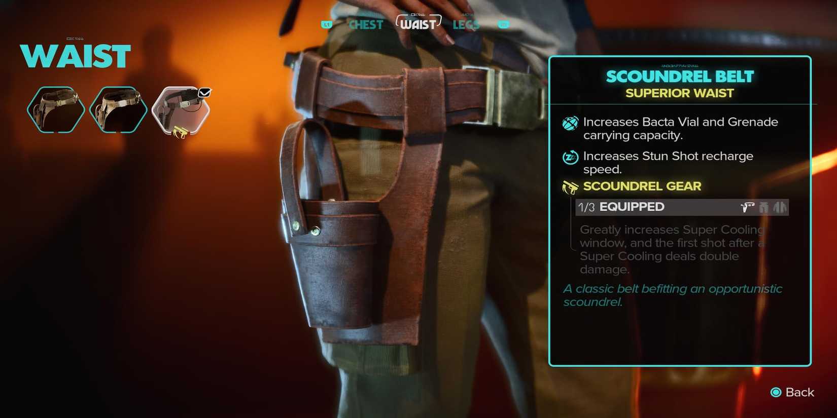 The Scoundrel Belt In The Inventory 
