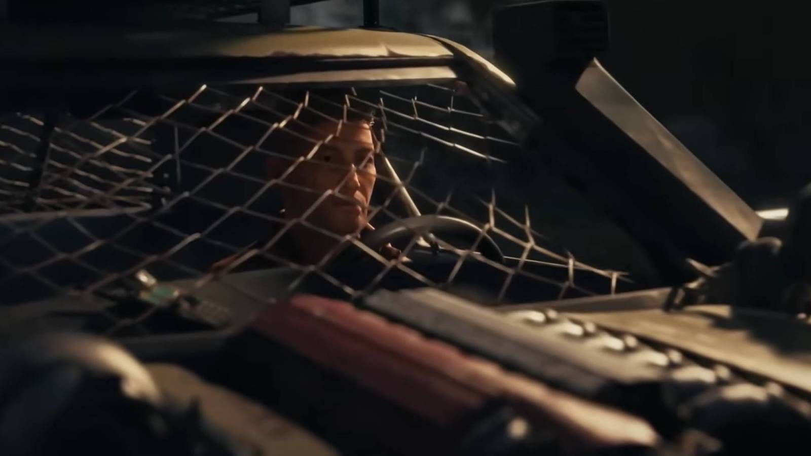 A survivor driving a modified car in State of Decay 3's trailer