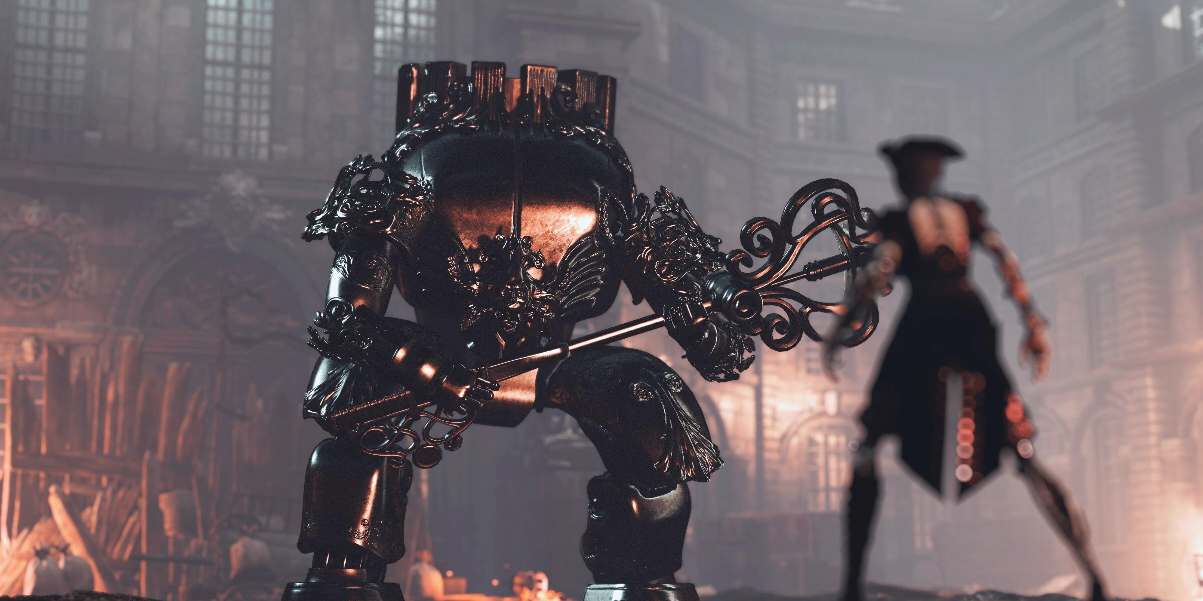 Steelrising Giant Automaton Boss In City Streets