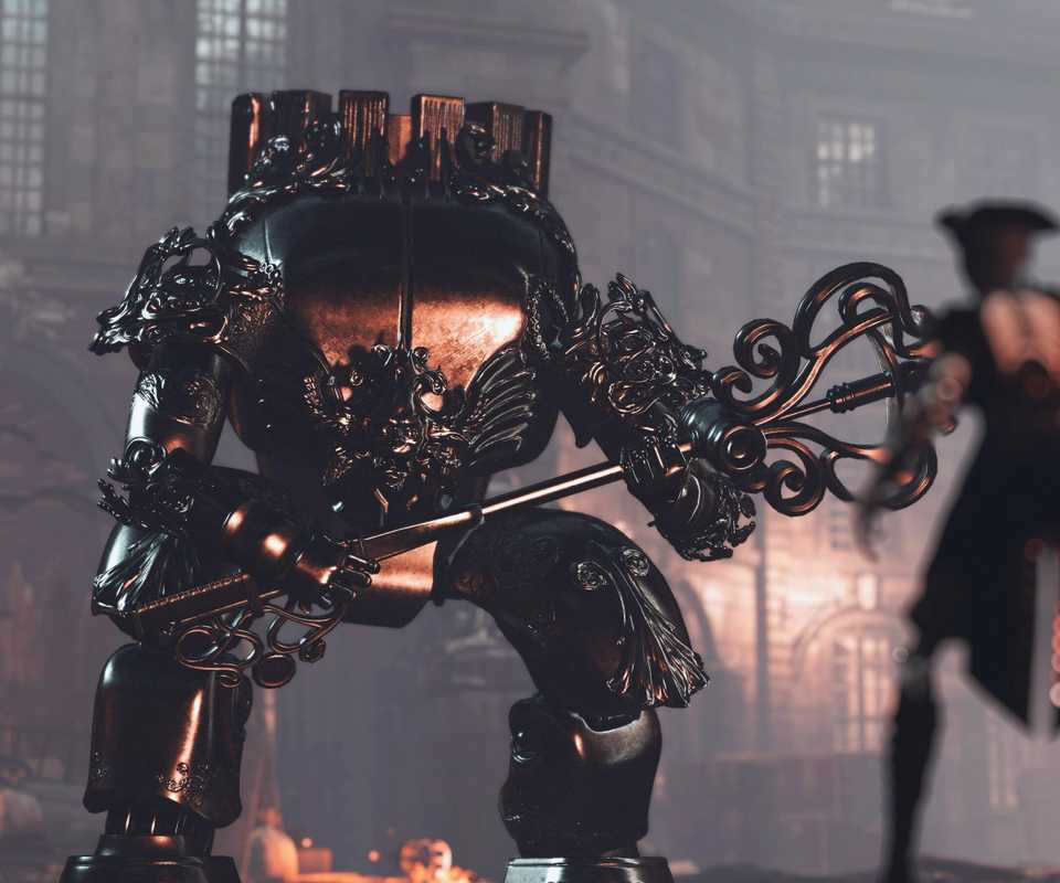 Steelrising Giant Automaton Boss In City Streets