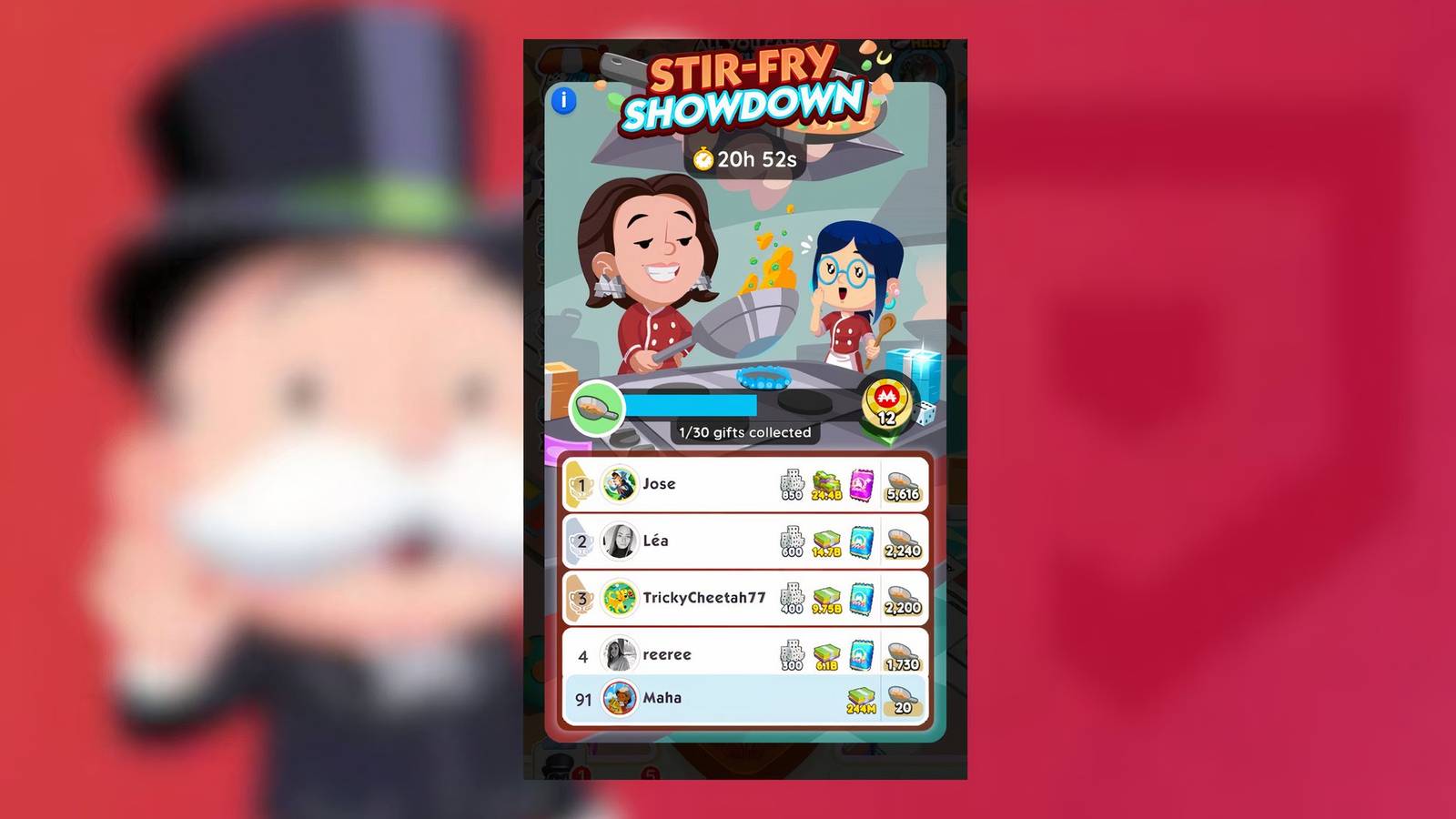 stir fry showdown monopoly go