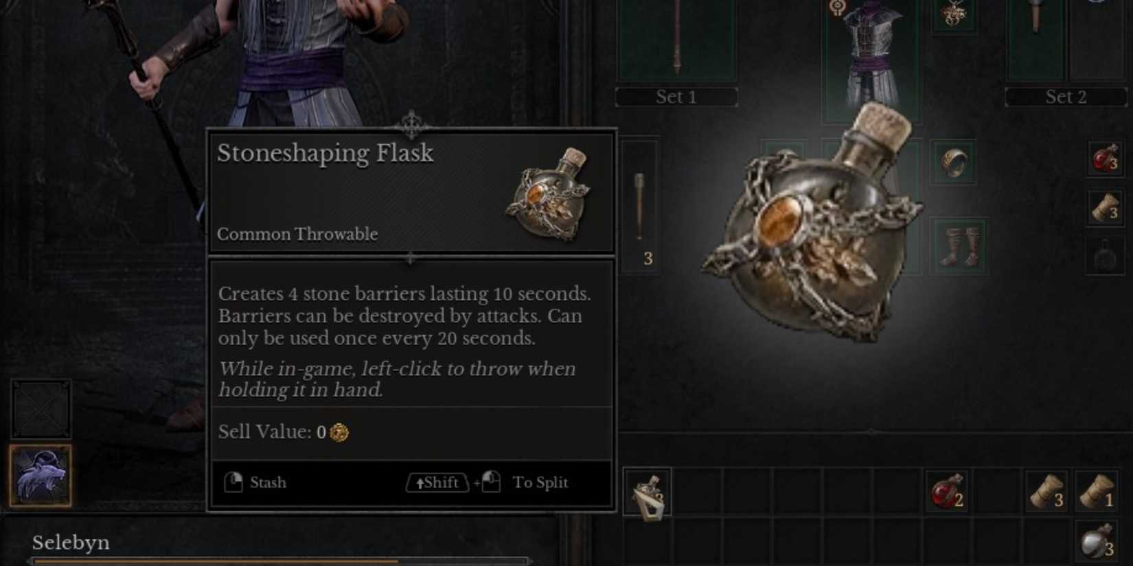 Stoneshaping Flask in Dungeonborne