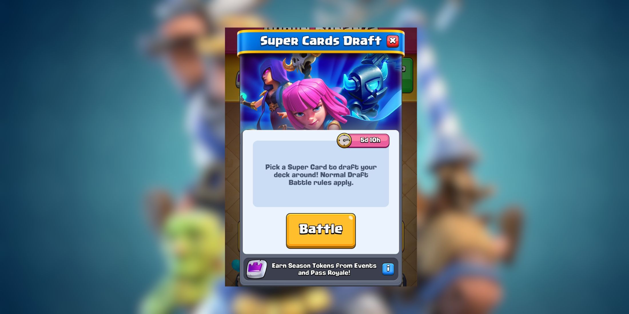 Clash Royale: Super Cards Draft Event Guide