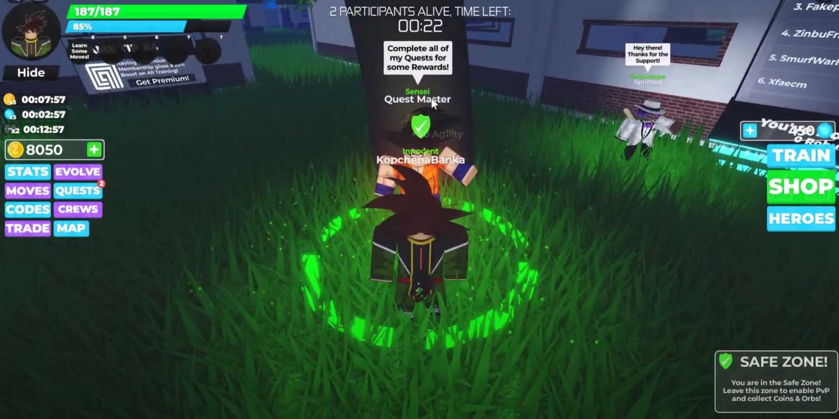 Roblox: Super Evolution Codes