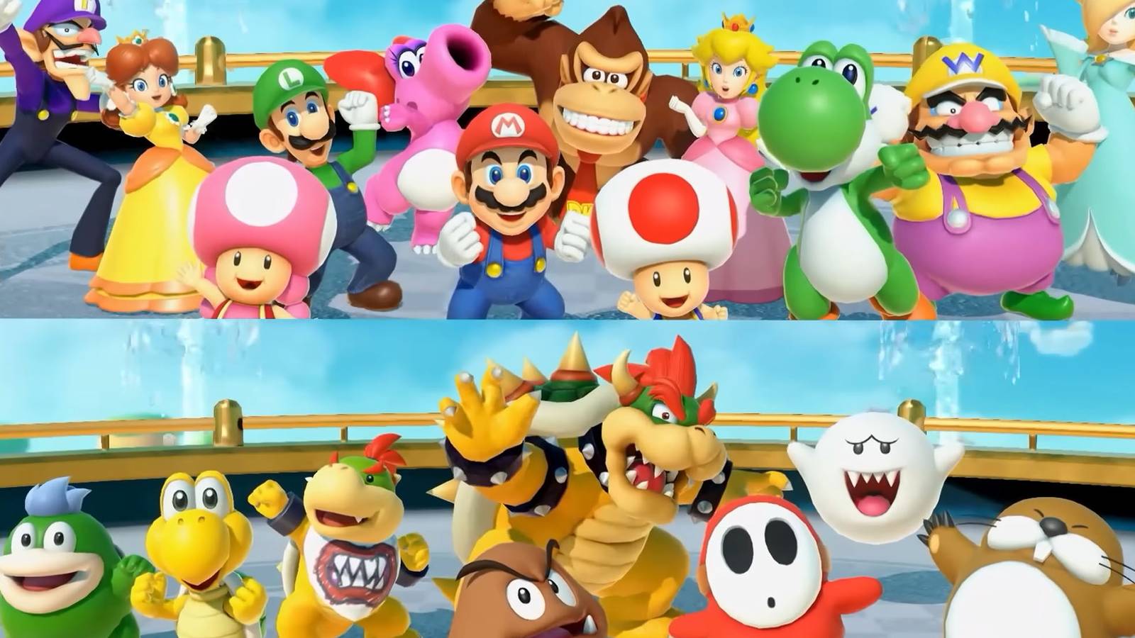 Super Mario Party Jamboree Playable Character Mario DK Peach Wario Bowser Rosalina Luigi